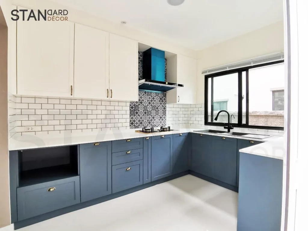 ชุดครัวสไตล์วินเทจหน้าบานเฟรมซีรี่ย์เกาหลี