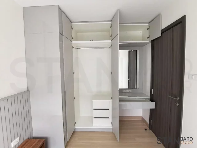 ห้องนอนใหญ่ ห้องคอนโดโครงการ Supalai Prime Rama 9